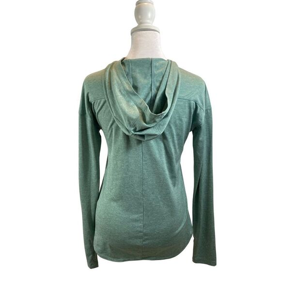 Ladies Columbia Mint Green Omni-Wick Hooded Long Sleeved Shirt XS - Picture 2 of 10